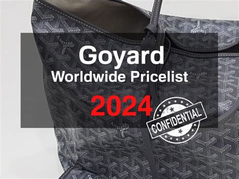 cost goyard pm|goyard price list 2024.